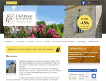 Tablet Screenshot of chateaudecourtebotte.com